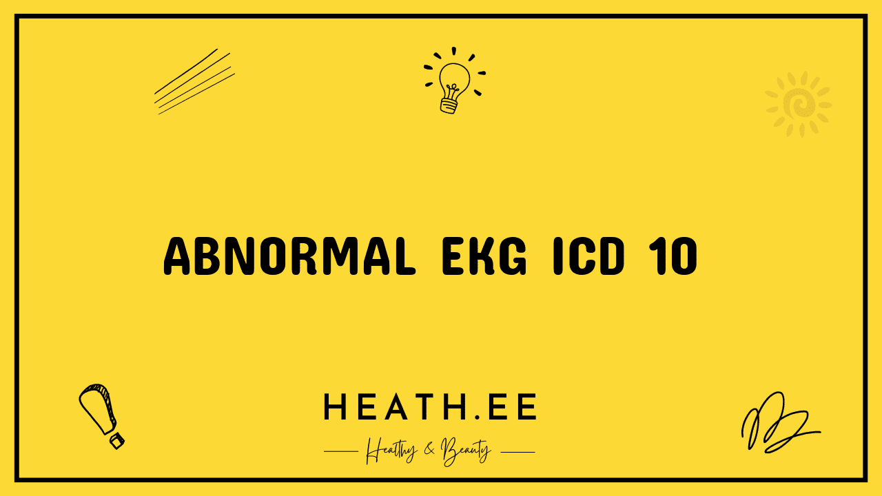 abnormal ekg icd 10